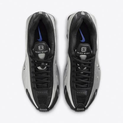 Nike Shox R4 Metallic Silver Black Racer Blue