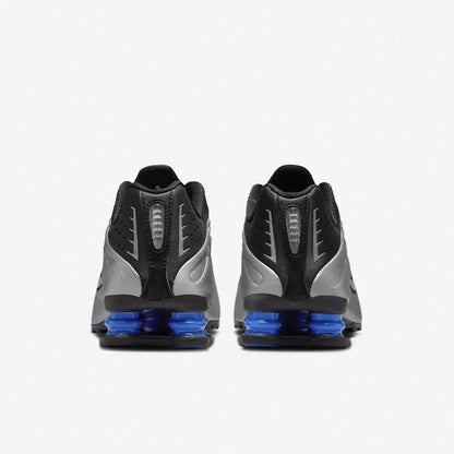 Nike Shox R4 Metallic Silver Black Racer Blue