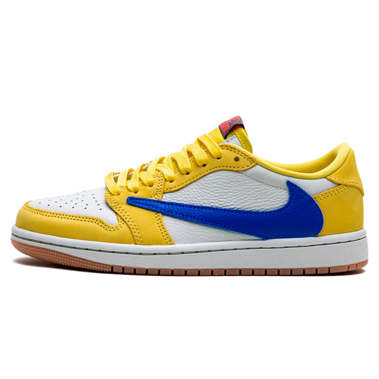 Tênis Air Jordan 1 Low x Travis Scott "Canary" Amarelo - DZ4137-700