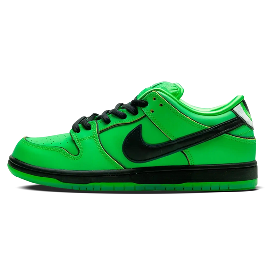 Tênis Nike Dunk Low SB x Meninas Superpoderosas "Buttercup" Verde - FZ8319-300